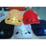 廠家供應夏季太陽能風扇帽，便攜方便。